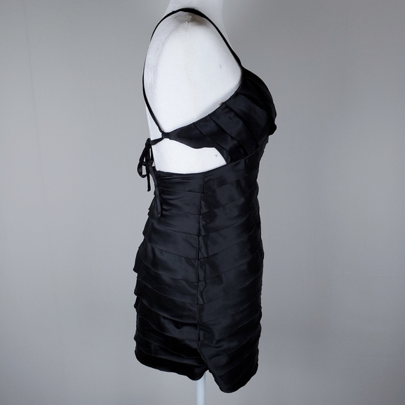 Forever21 Black Silky Halter Tie String Minidress - Picture 5 of 10